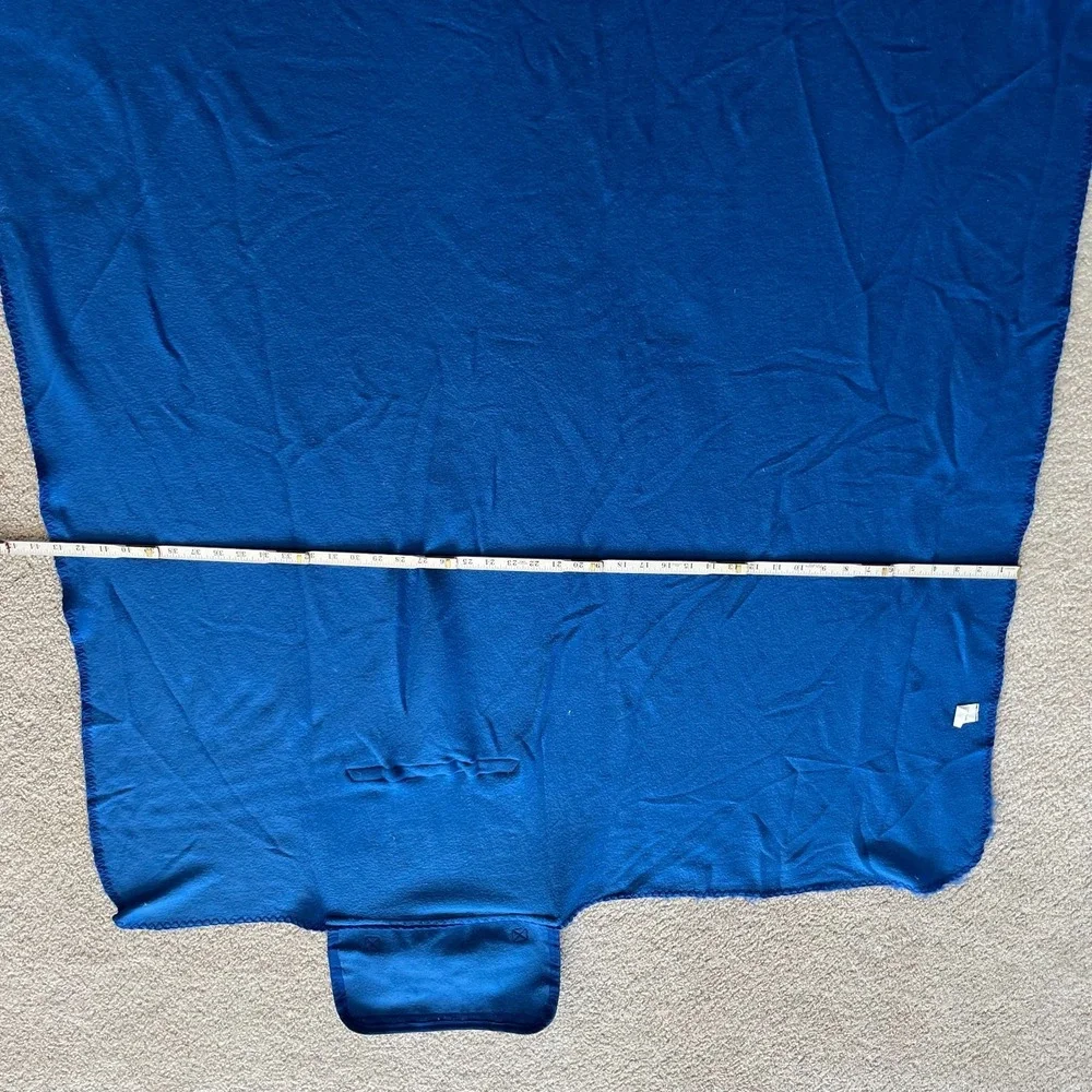 Children's Wisconsin Fleece Travel Blanket Blue Roll Up Picnic Stadium Outdoor
